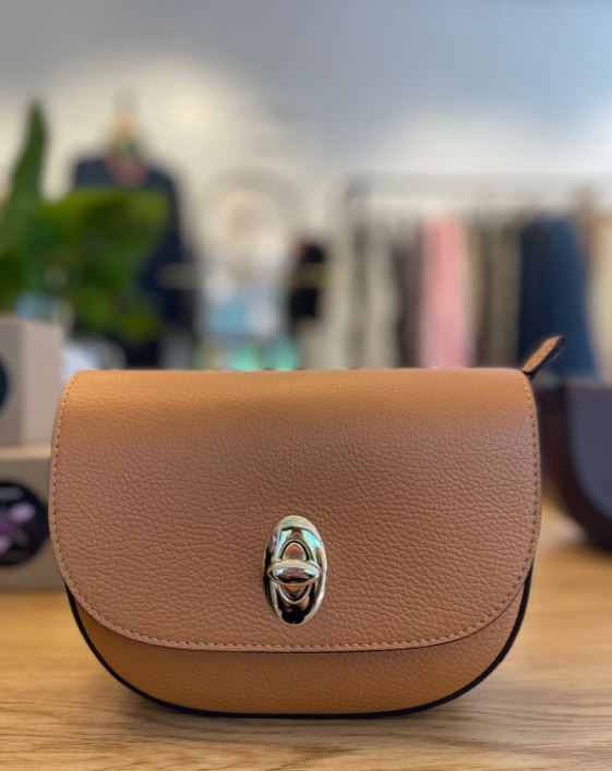 Bianca Italian Leather Bag - Tan