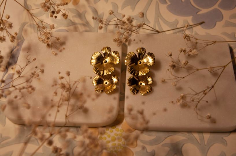 Malvaceae Steel Earrings