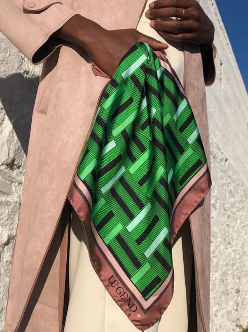 "Legend" Silk Pocket Square/Neckerchief