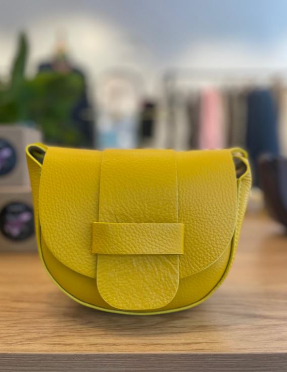 Small Leather Bag - Yellow