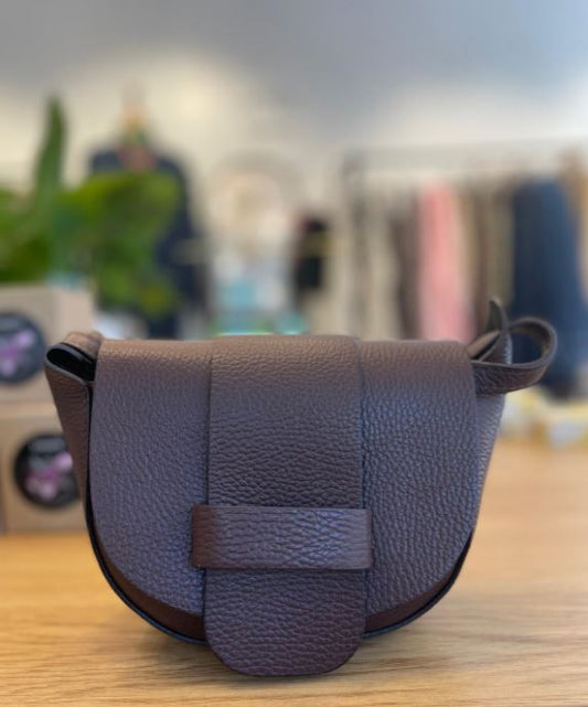 Small Leather Purse - Dark Brown