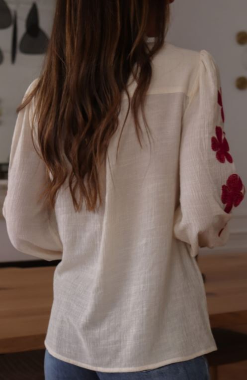 Floral Embroidered Blouse