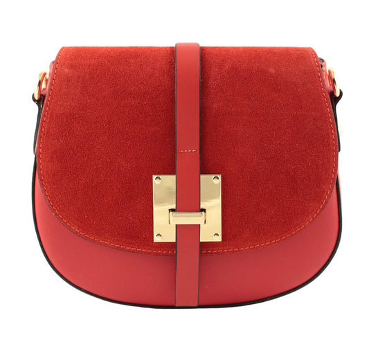 Rouje Leather & Suede Crossbody Bag
