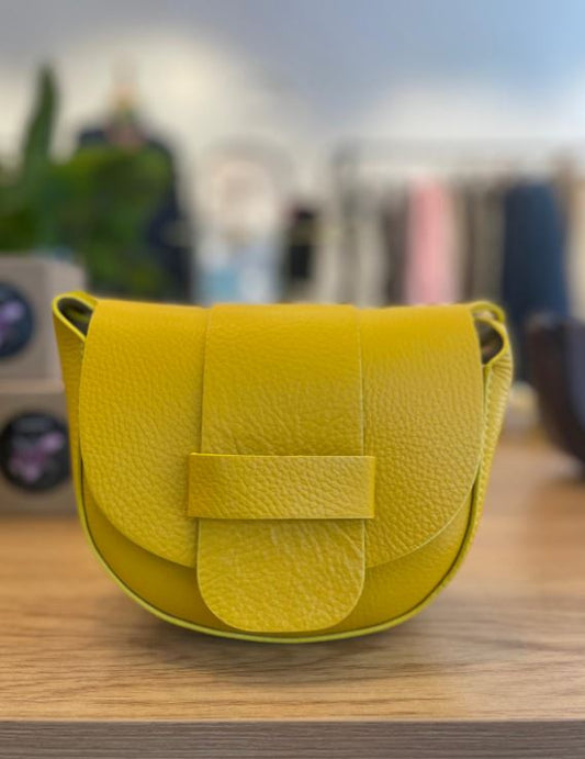 Small Leather Bag - Yellow