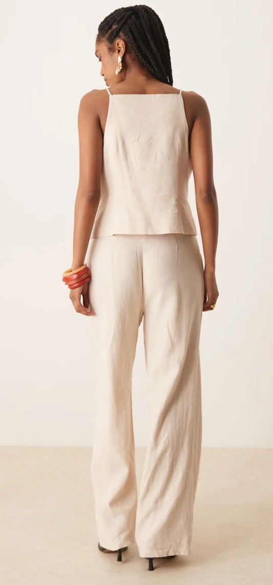 Meg High Waisted Tailored Wide Leg Trouser